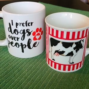 Curzon Cow & Prefer Dogs Mugs